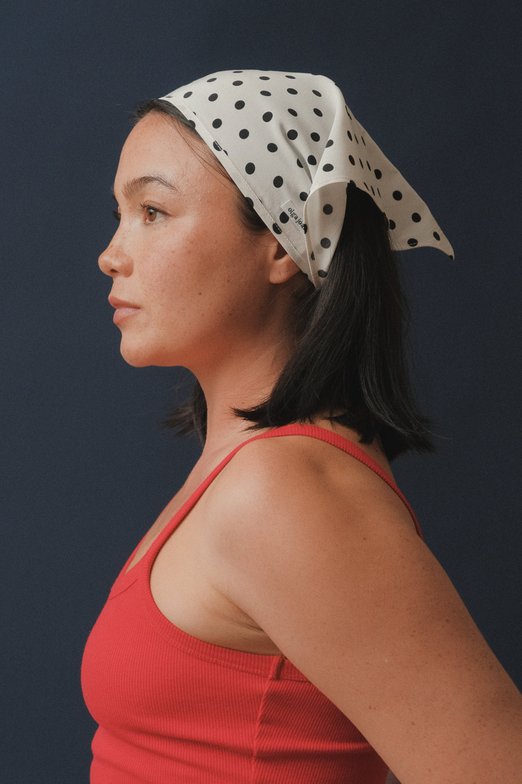 Headscarf Pois Bianca