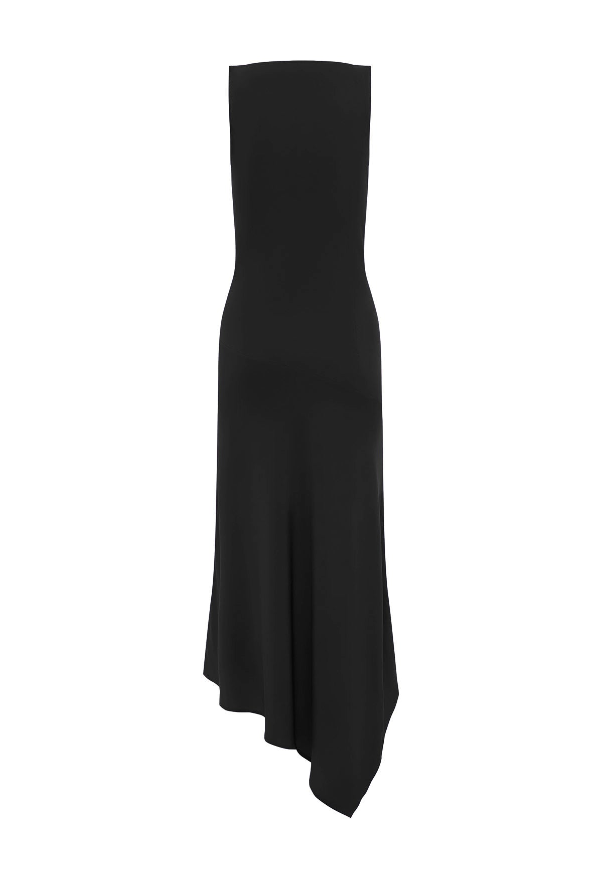 Asymmetrical Cowl Dress Nera