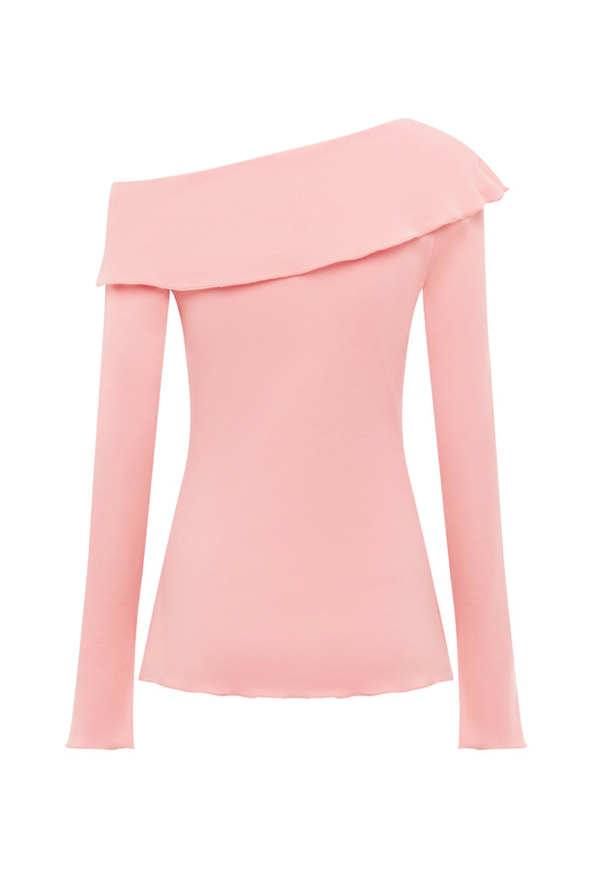 Bardot Long Sleeve Top Rosa