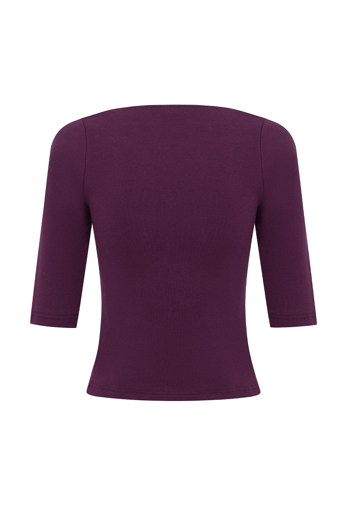 Bateau 3/4 Top Aubergine
