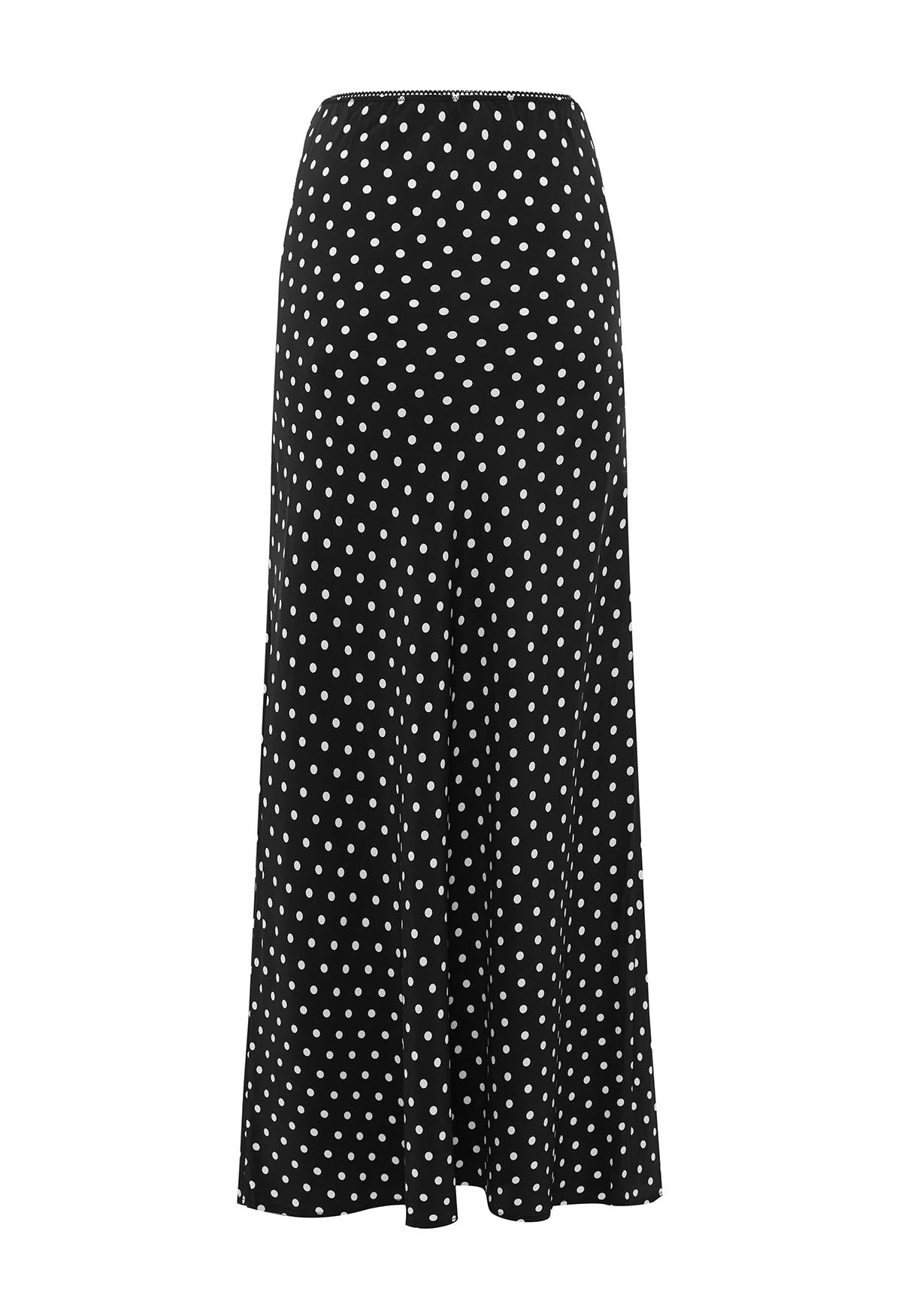 Bias Ankle Skirt Pois Nera