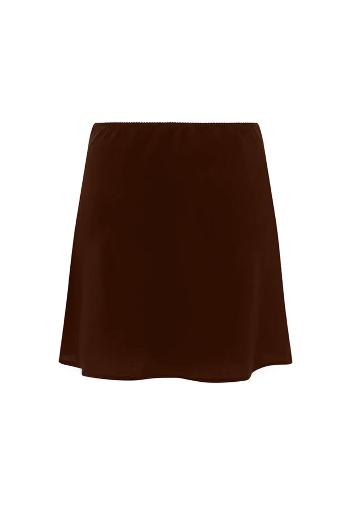 Bias Mini Skirt Ciocco
