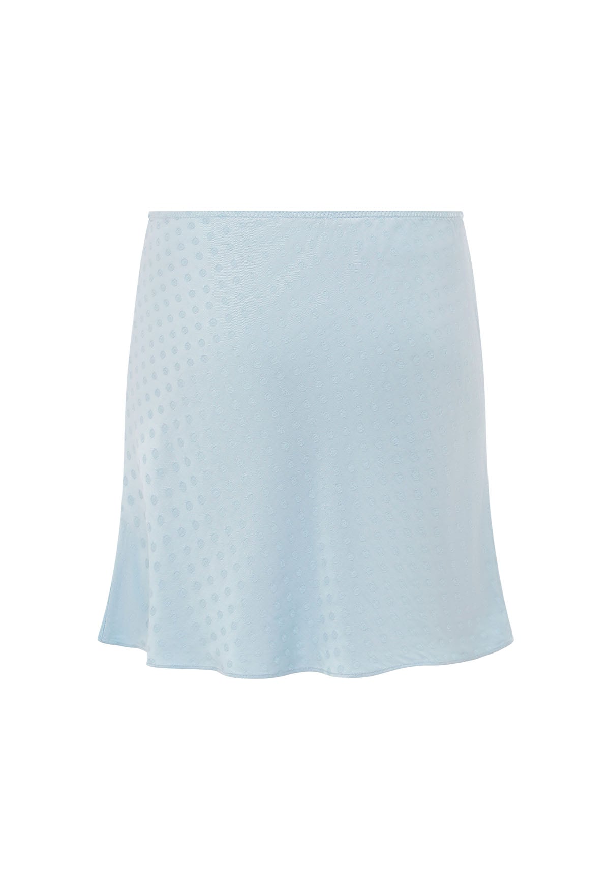 Bias Mini Skirt Jacquard Cielo