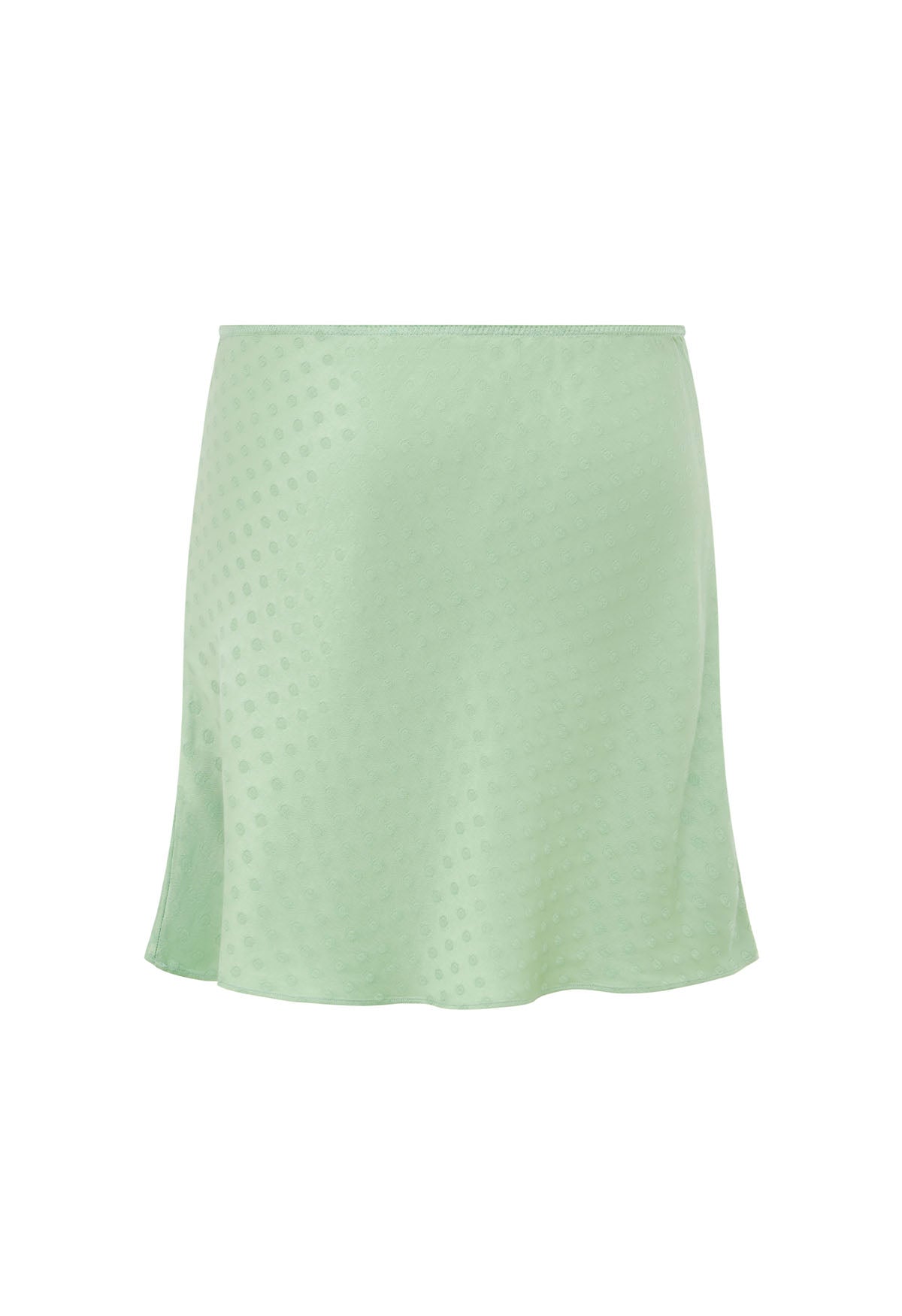 Bias Mini Skirt Jacquard Menta