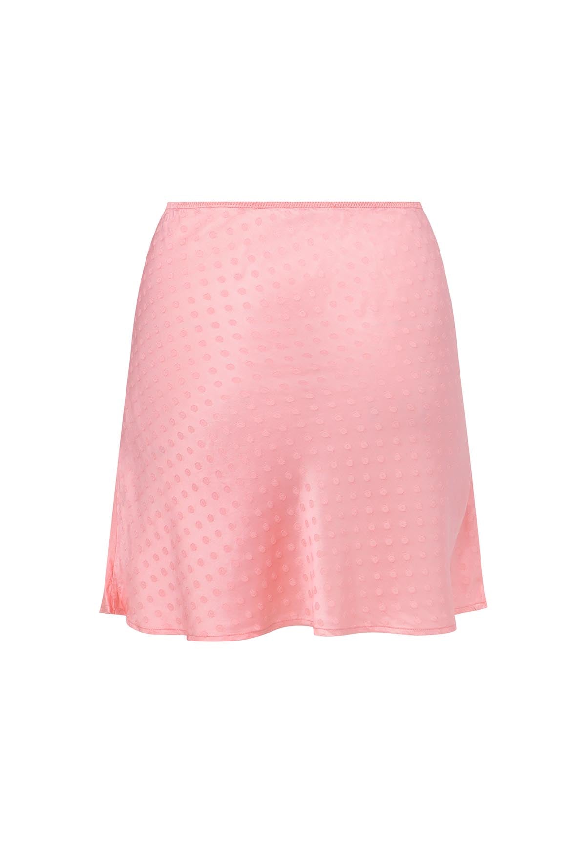Bias Mini Skirt Jacquard Rosa