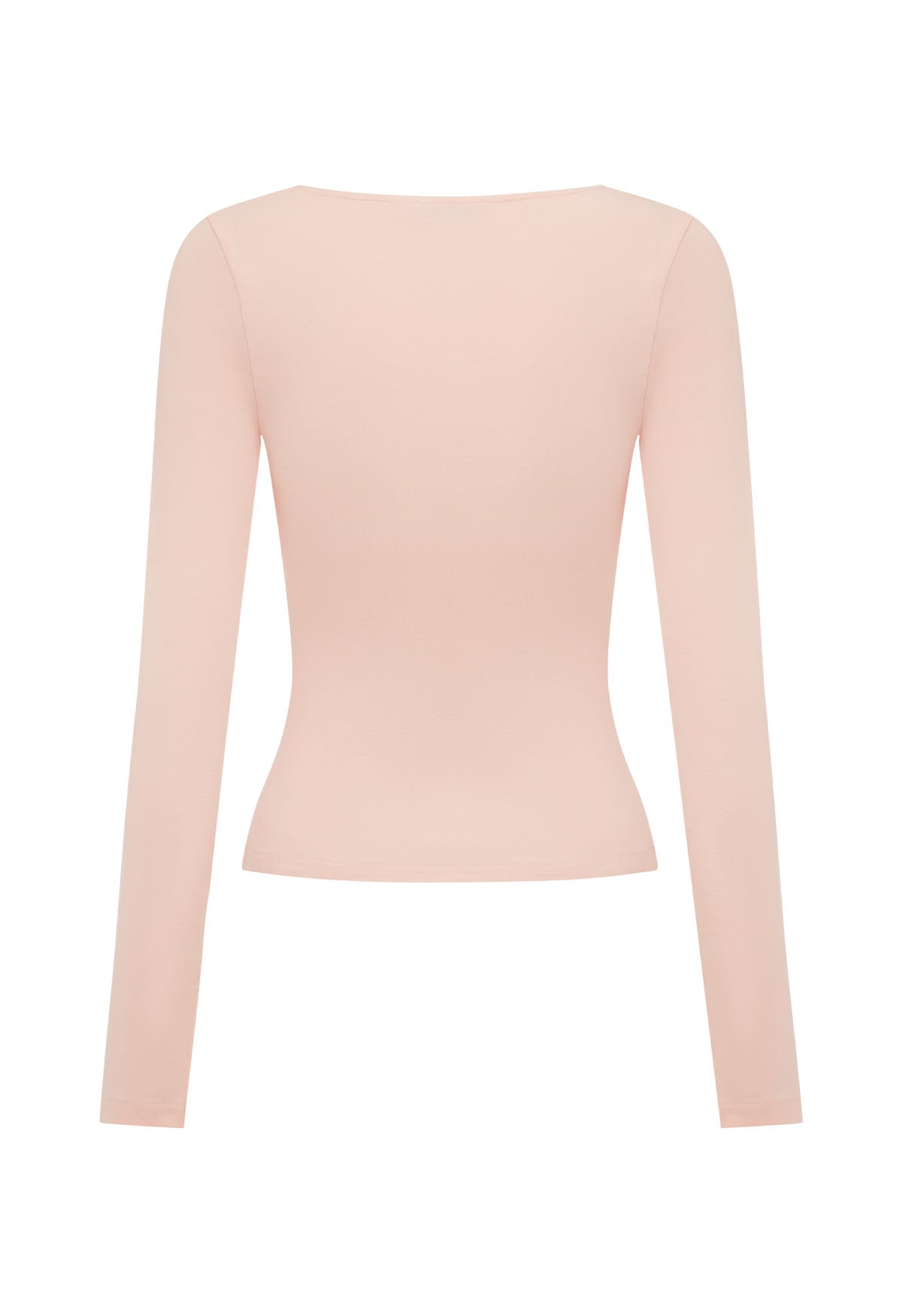 Button-Through Long Sleeve Top Petalo