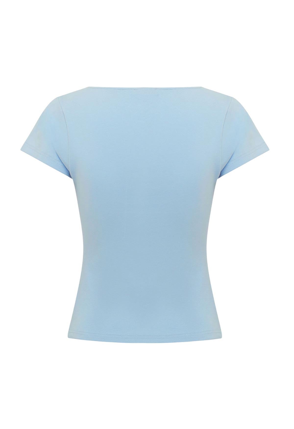 Button-Through Tee Cielo