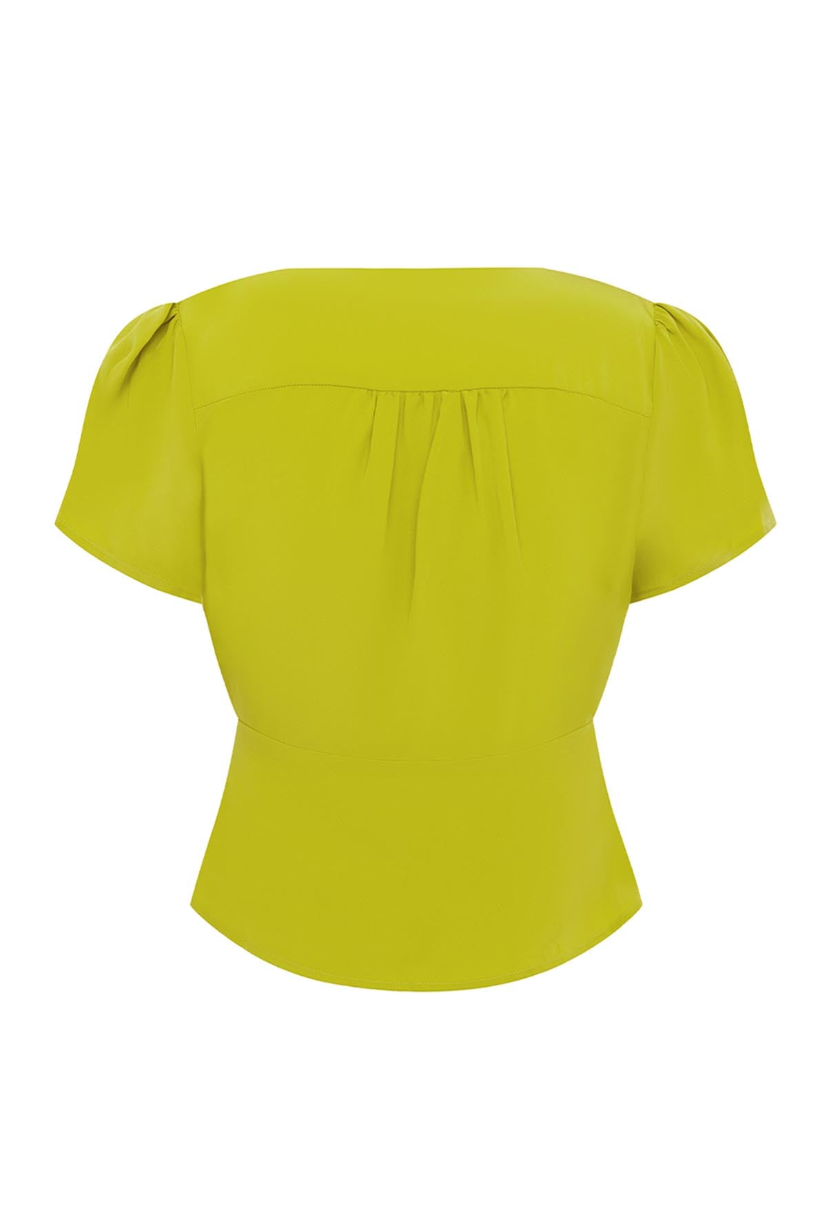 Cap-Sleeve Top Chartreuse (previous production)