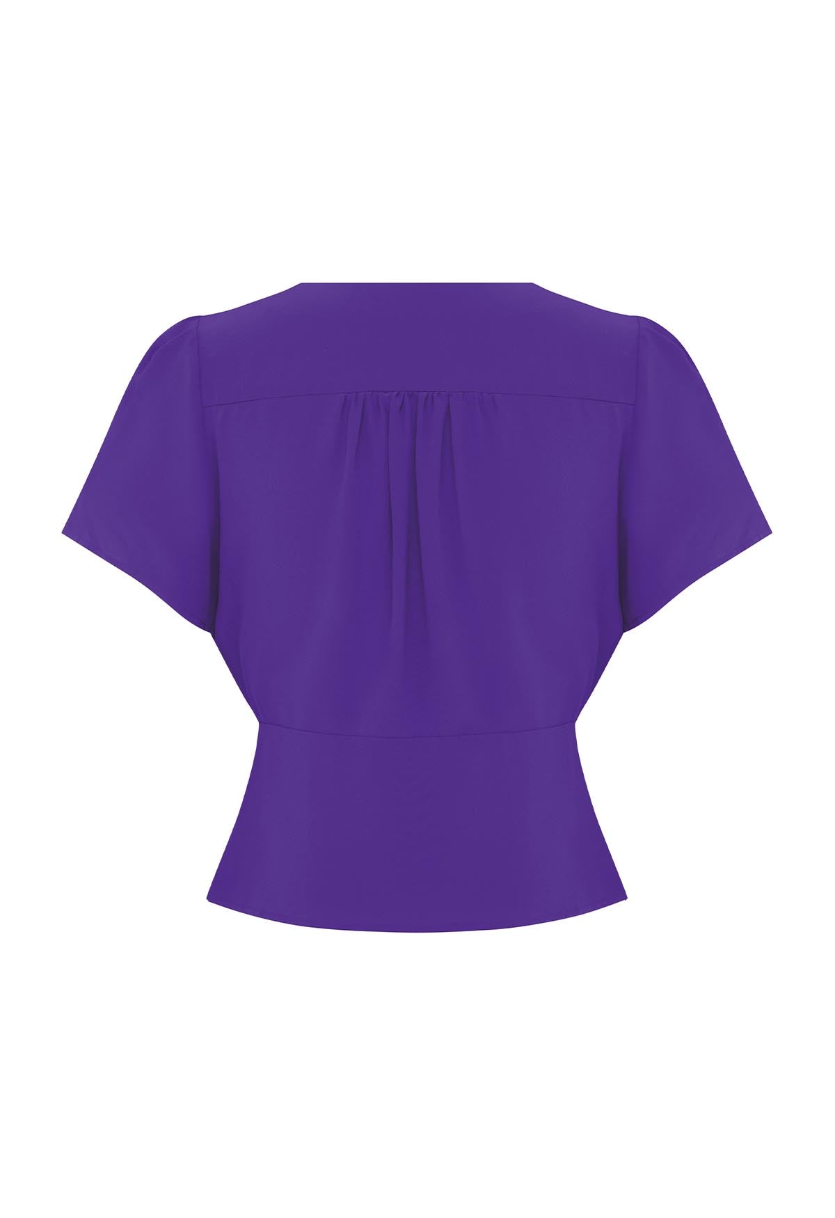 Cap-Sleeve Top Viola