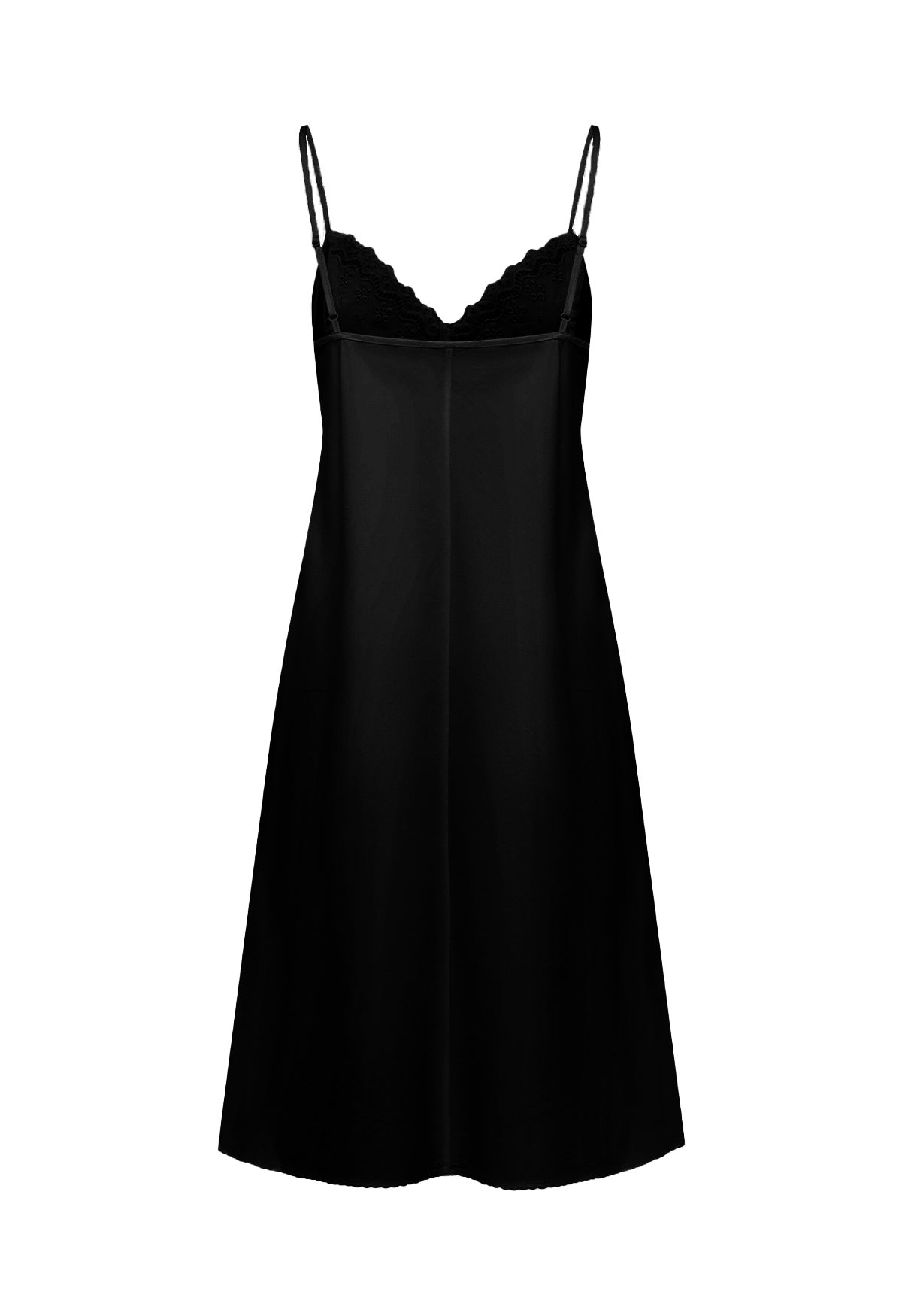 Embroidered Bust Slip Dress Nera