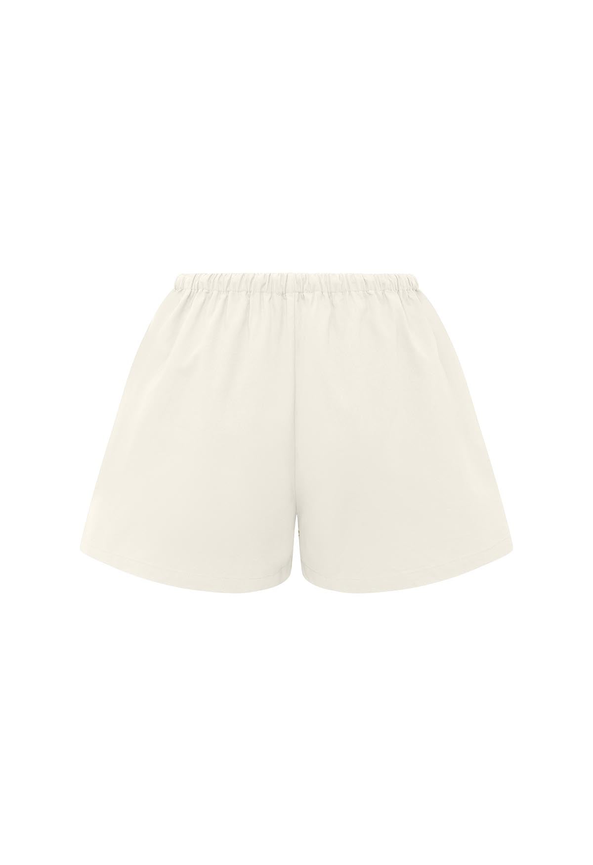 Mid-Rise Drawcord Short Bianca