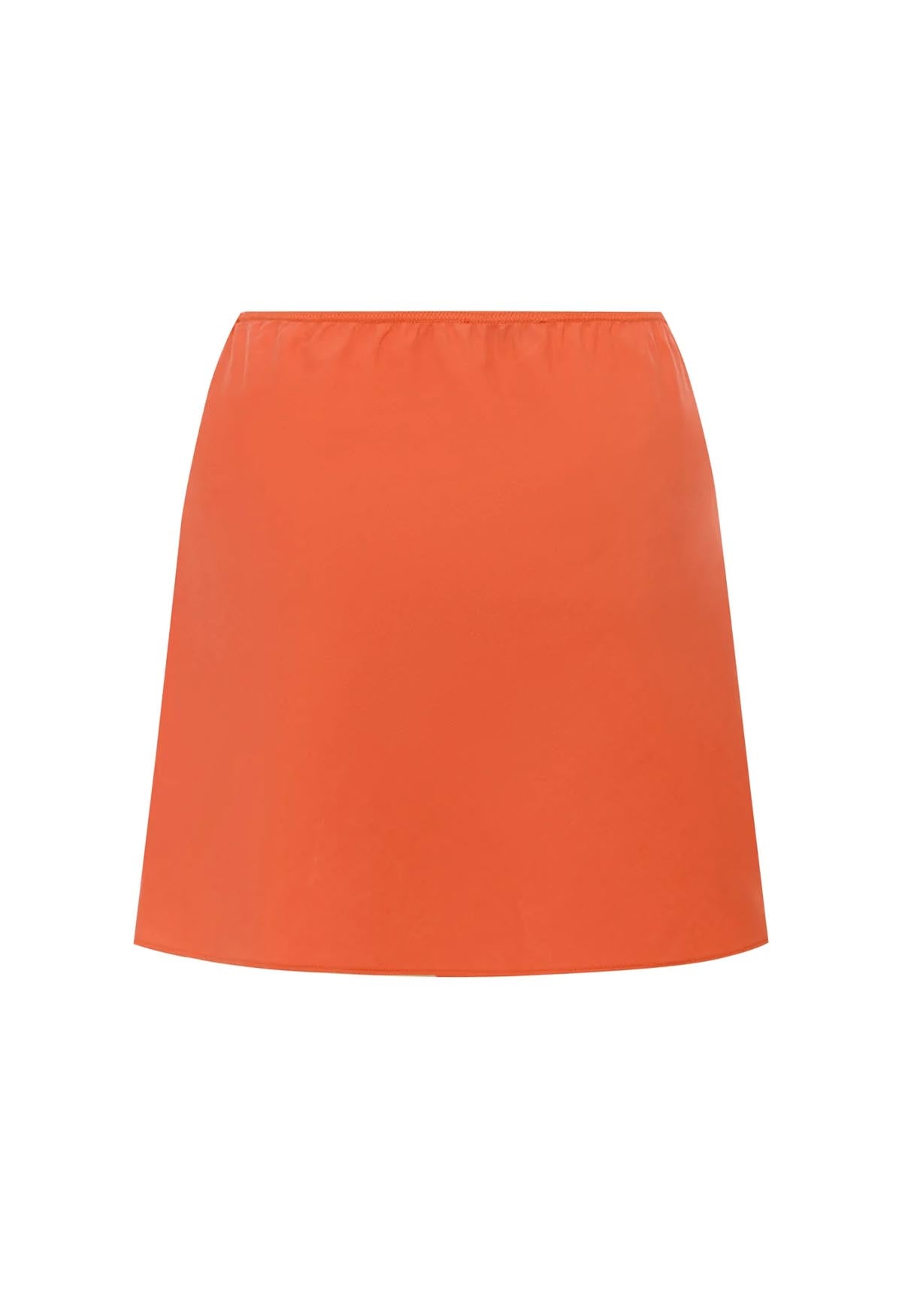 Mini Slip Skirt Arancia