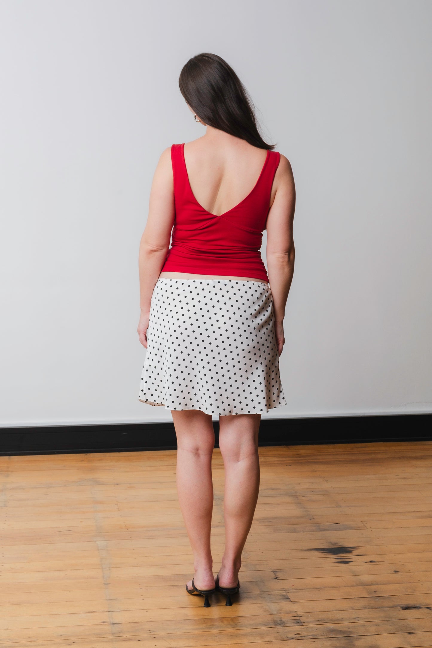 Bias Mini Skirt Pois Bianca