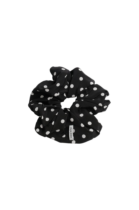 Oversized Scrunchie Pois Nera