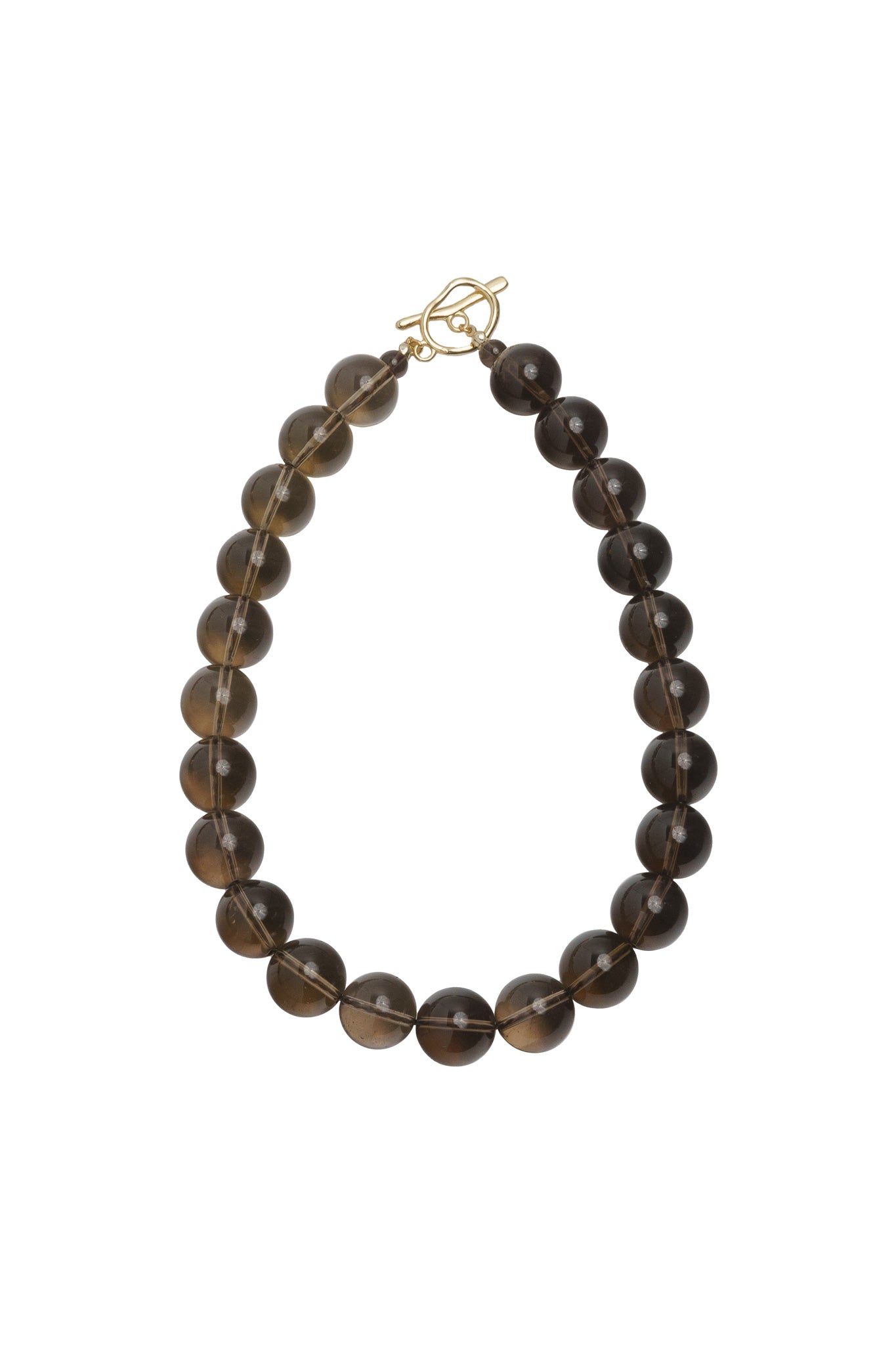 Olga Joan Sun Ray Necklace Smoky Quartz (L)