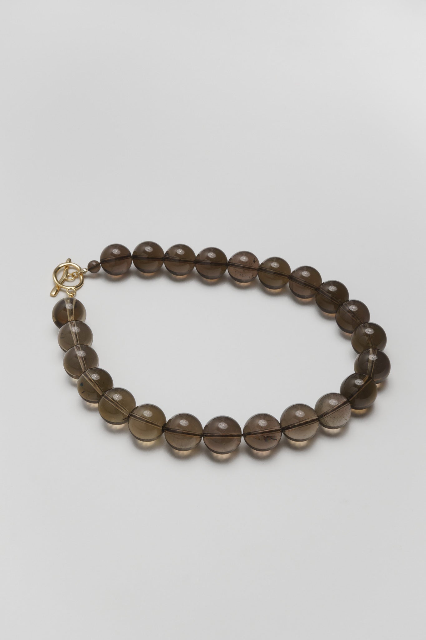 Olga Joan Sun Ray Necklace Smoky Quartz (L)