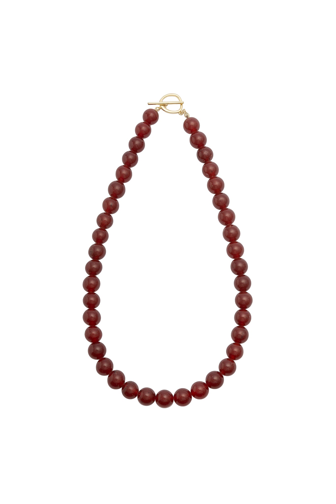 Olga Joan Sun Ray Necklace Red Jade (M)
