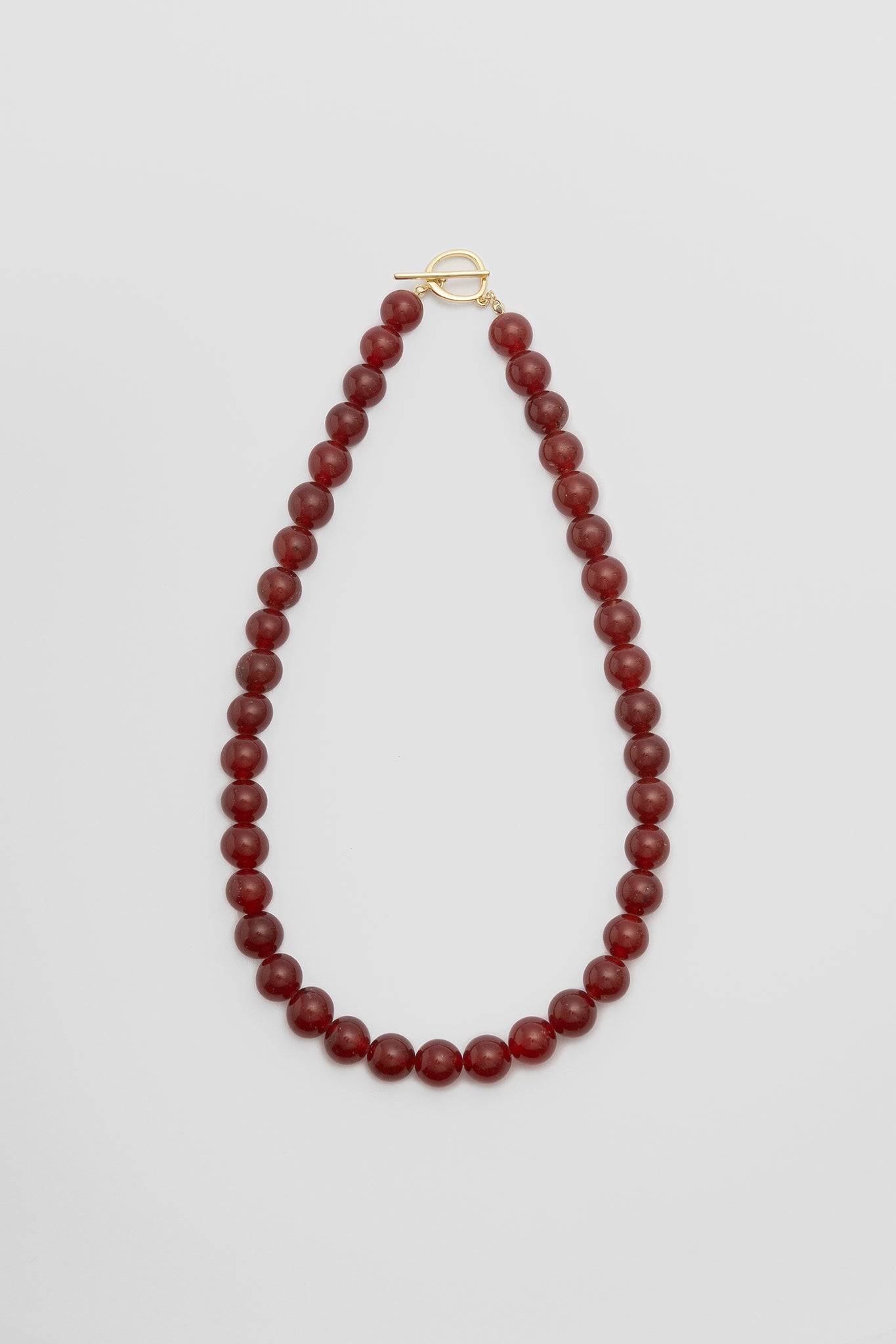 Olga Joan Sun Ray Necklace Red Jade (M)