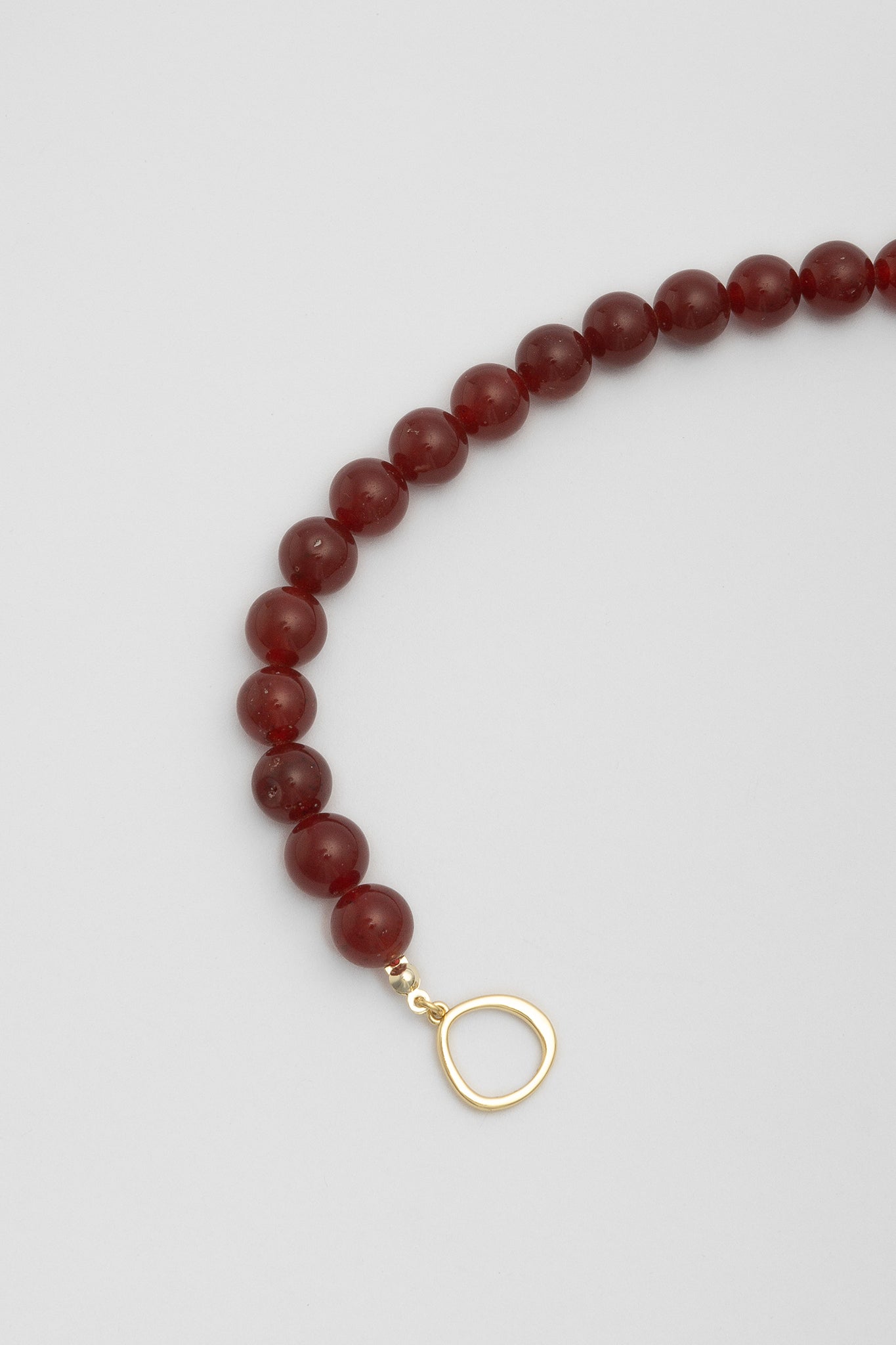 Olga Joan Sun Ray Necklace Red Jade (M)