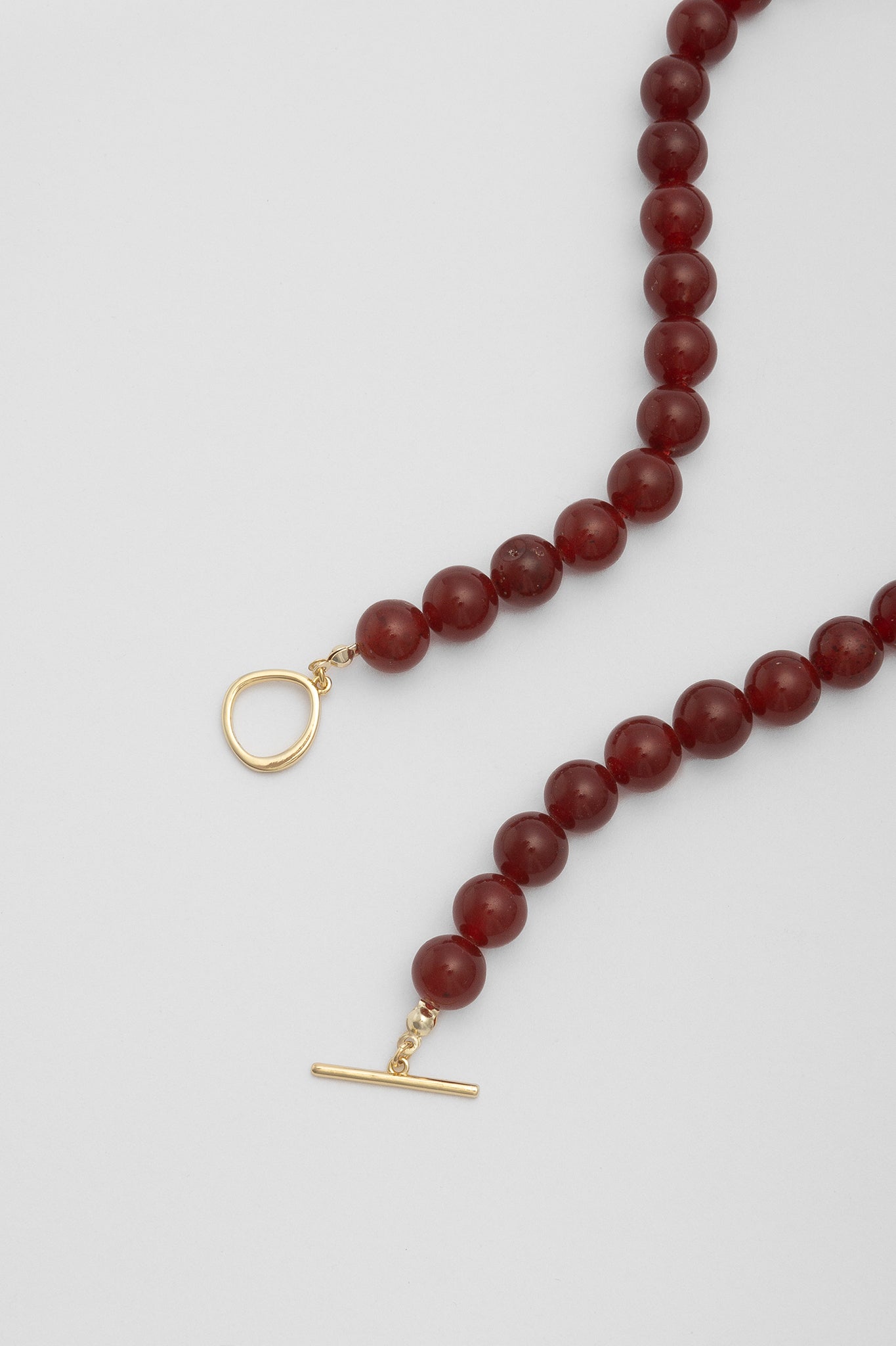 Olga Joan Sun Ray Necklace Red Jade (M)