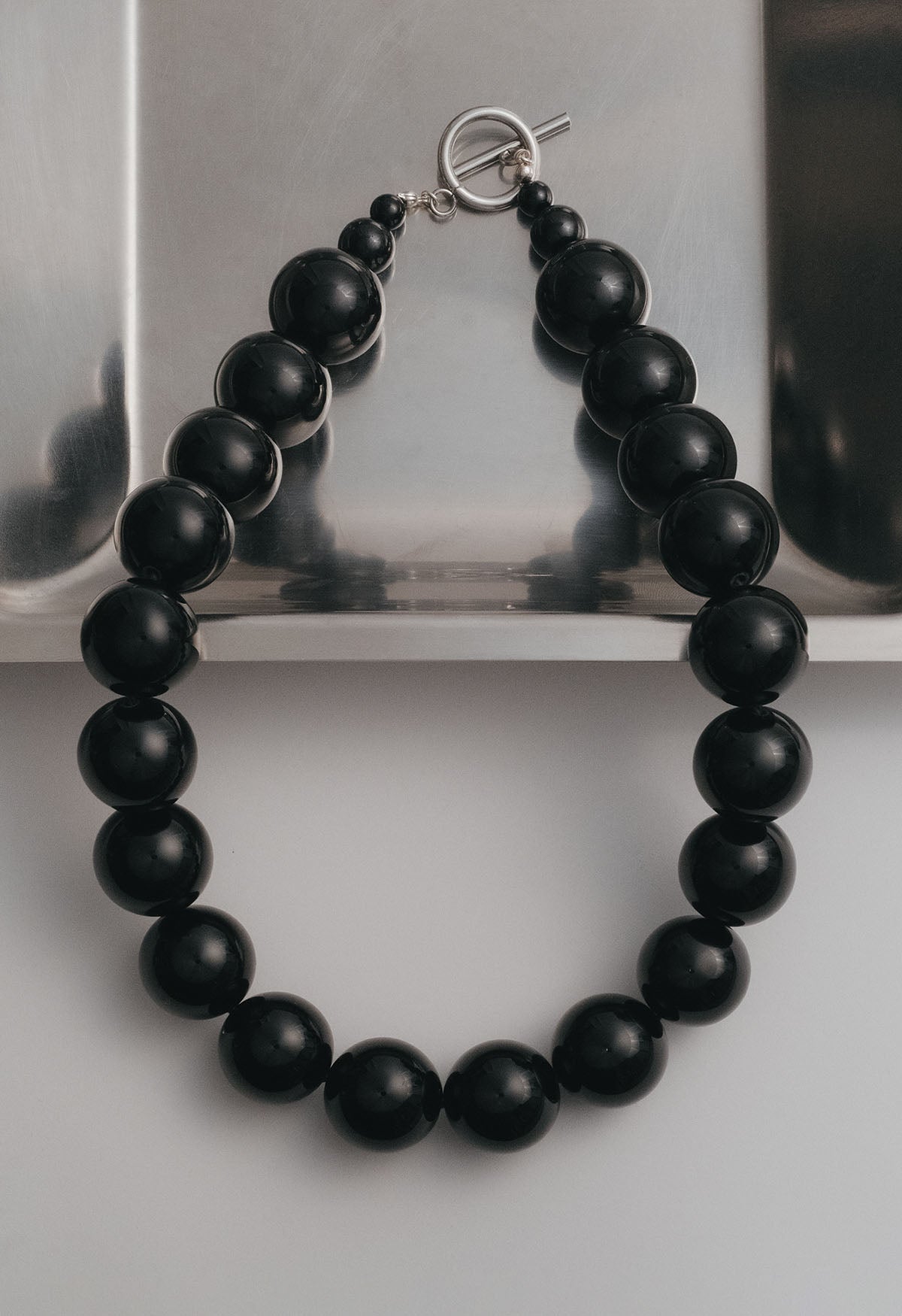 Sun Ray Necklace Onyx 20mm
