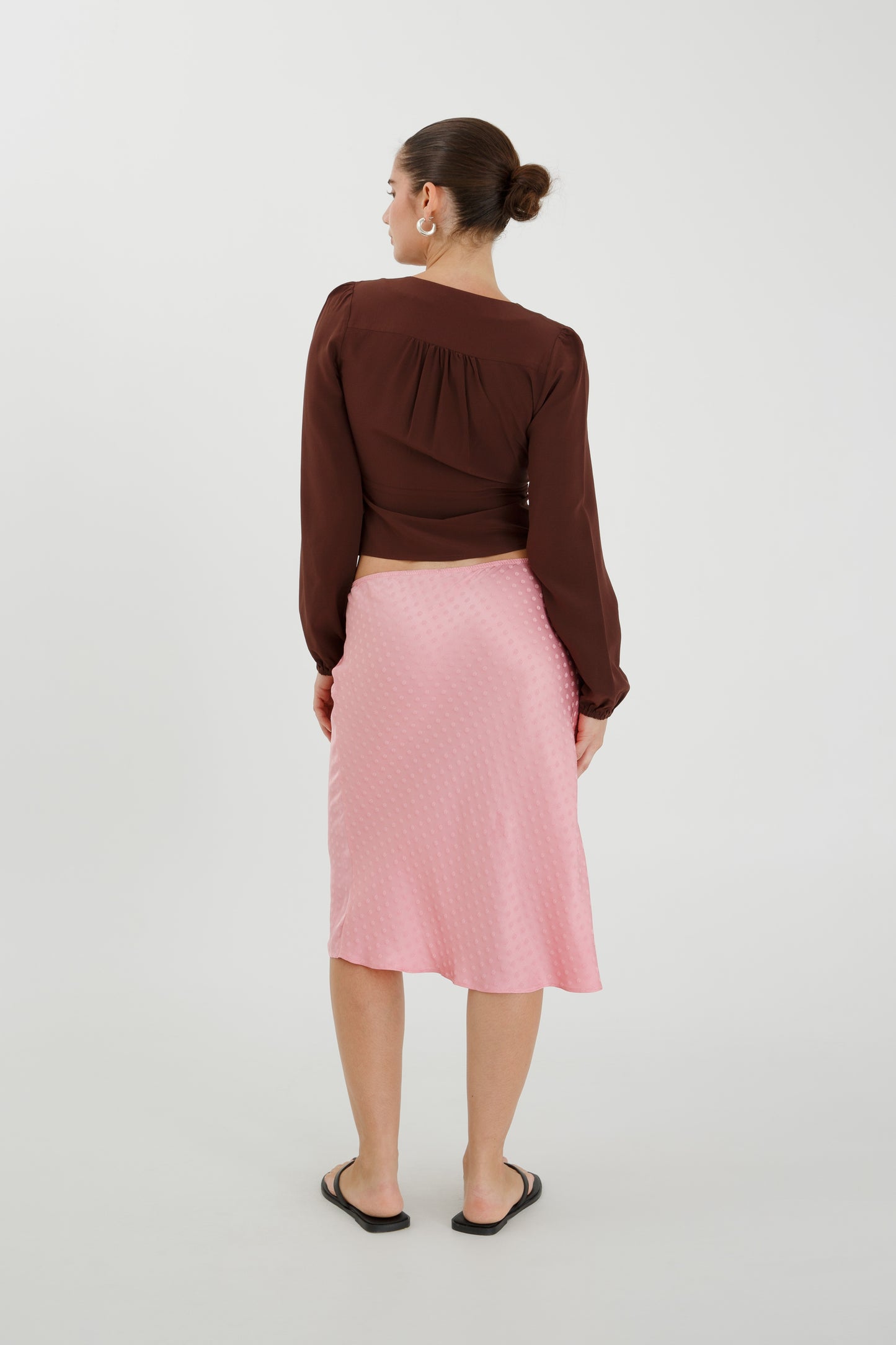 Button-Through Long Sleeve Blouse Ciocco