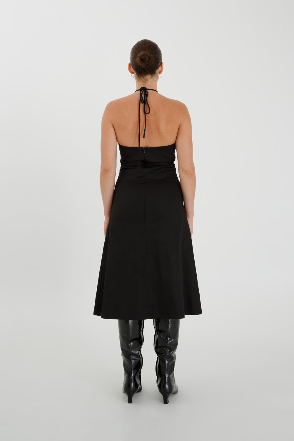 Chevron Seam Dress Nera
