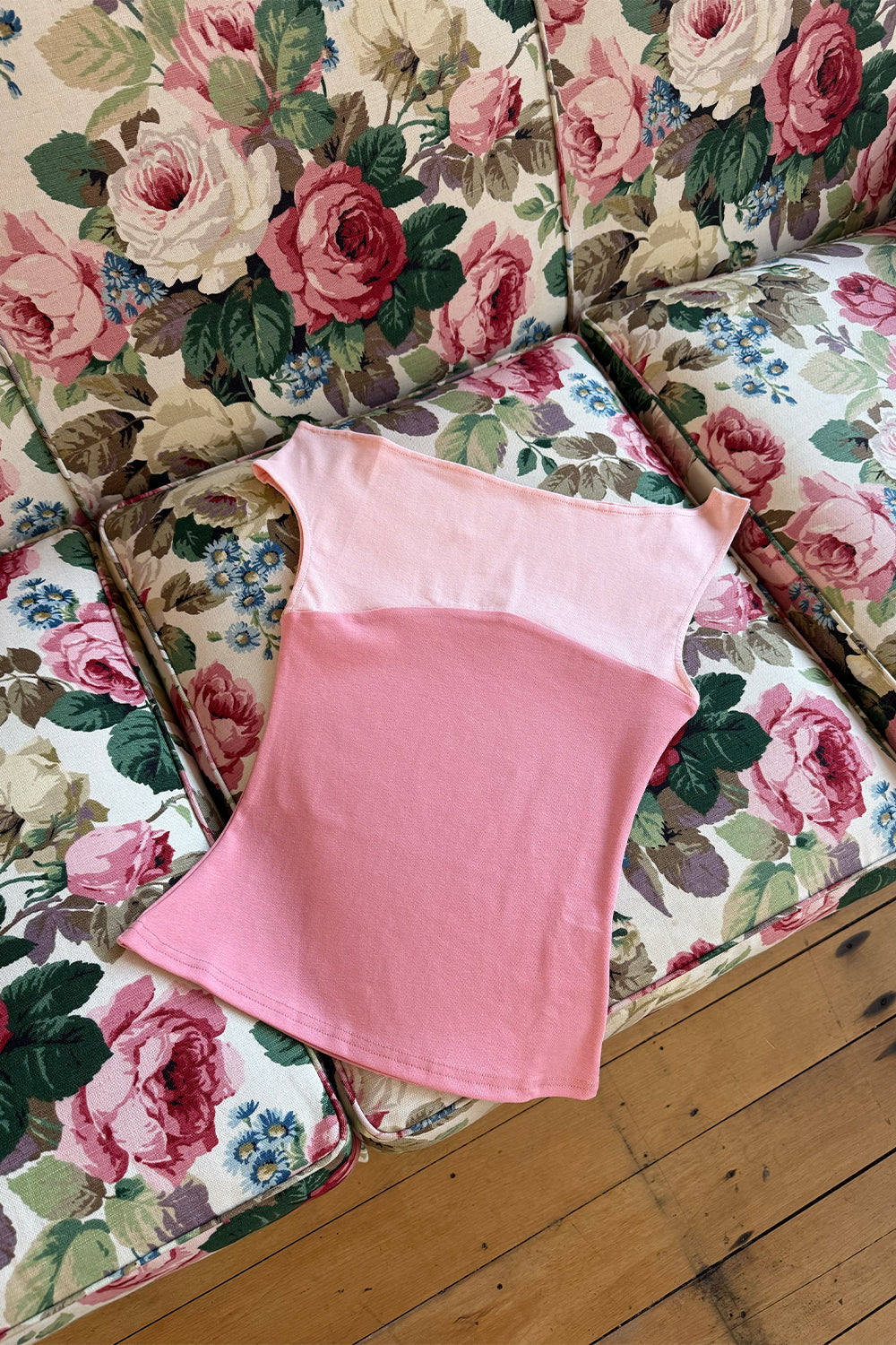 Asym Bardot Top Rosa