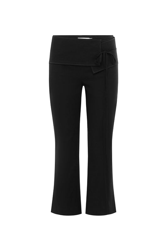 Belted Capri Pants Nera