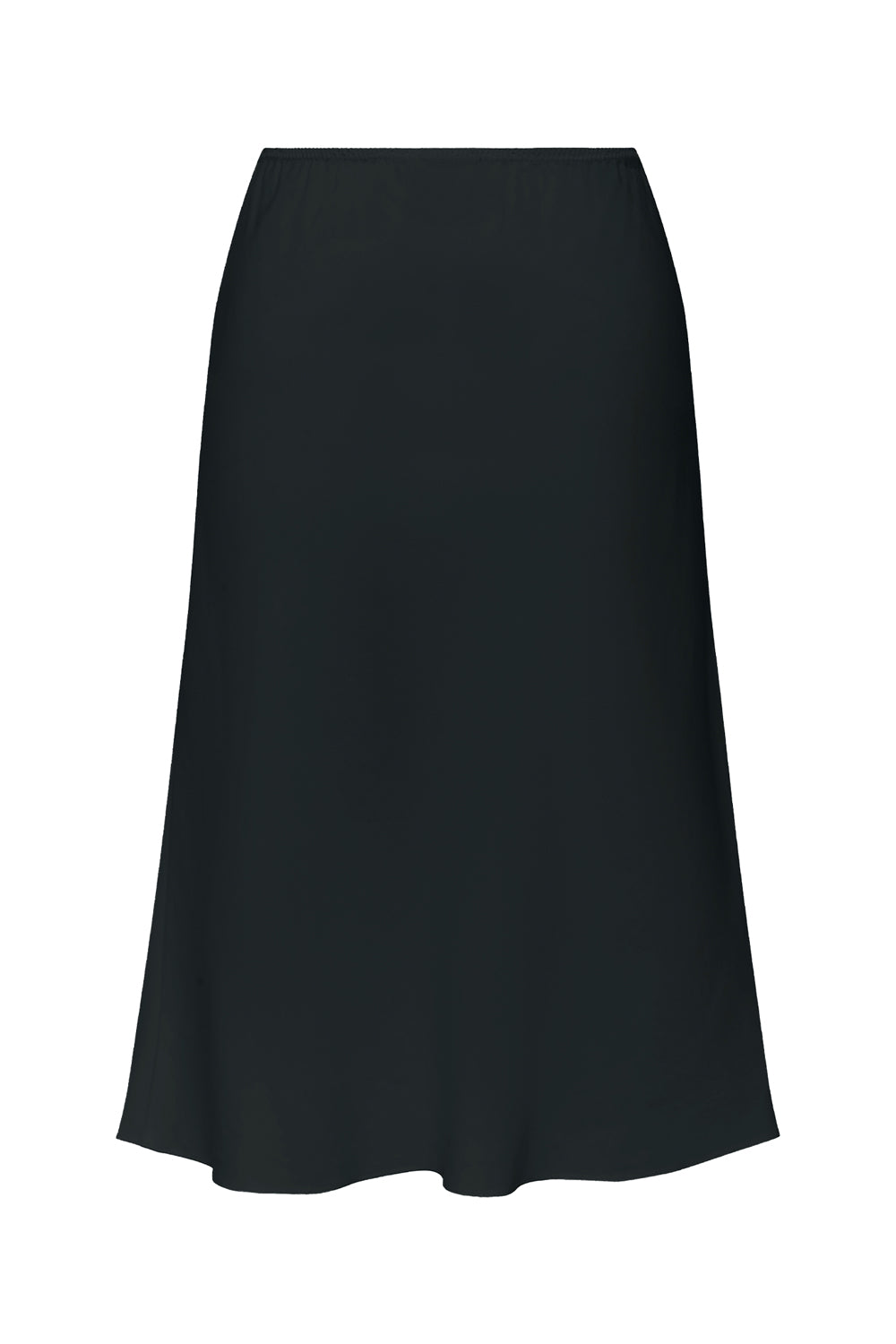 Bias Knee Skirt Nera Tencel