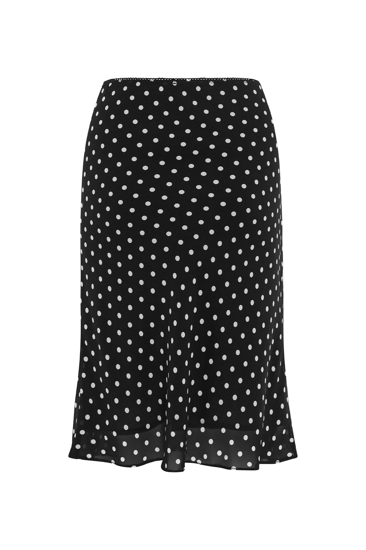 Bias Knee Skirt Pois Nera (first production run)