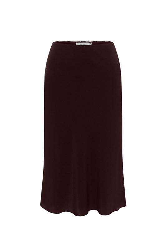 Bias Mid Skirt Ciocco