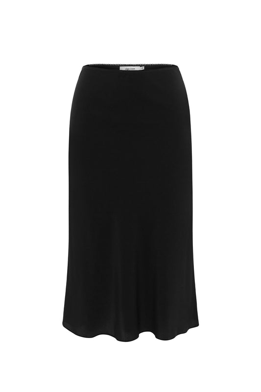 Bias Mid Skirt Nera