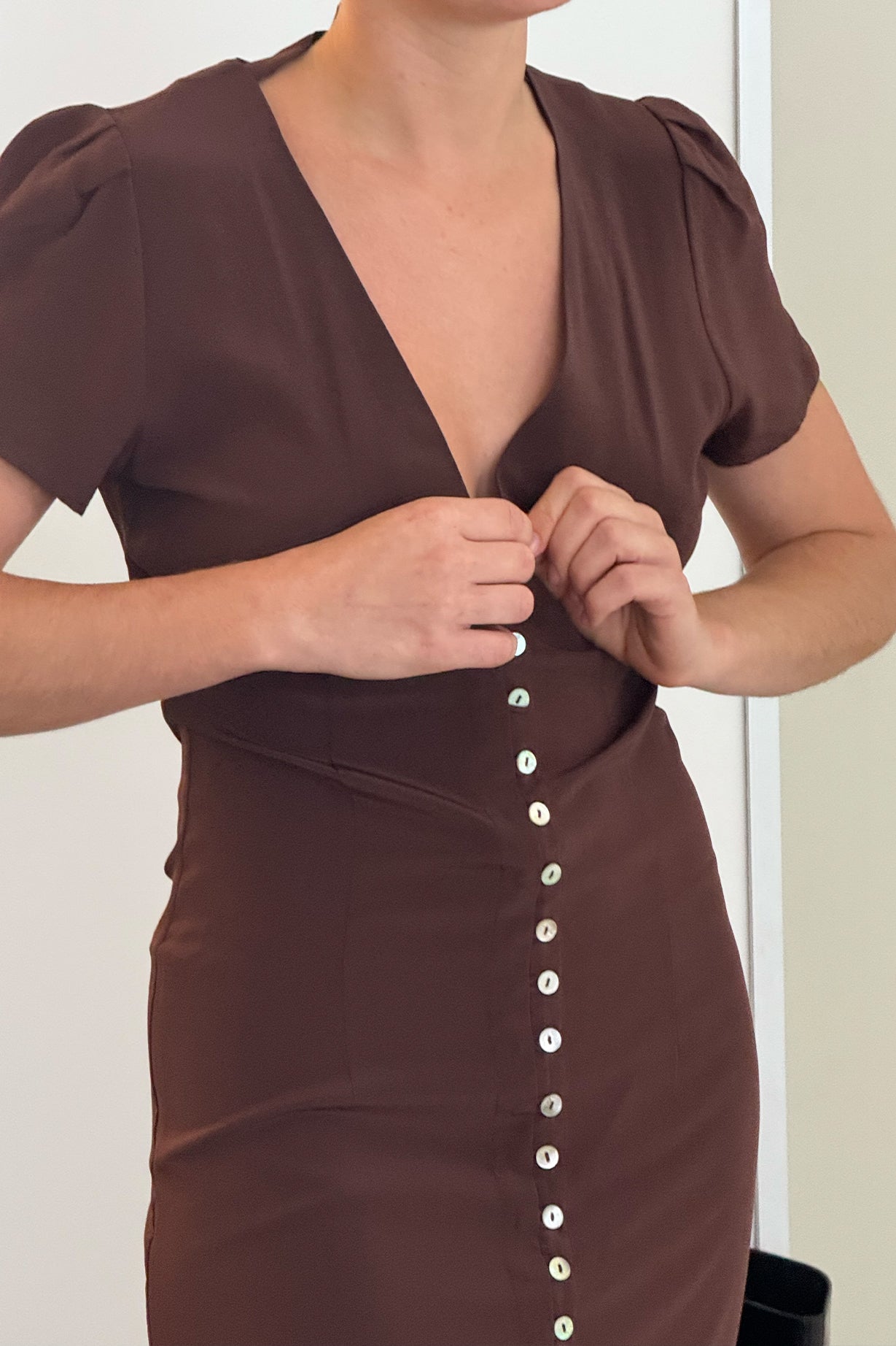 Cap-Sleeve Dress Ciocco