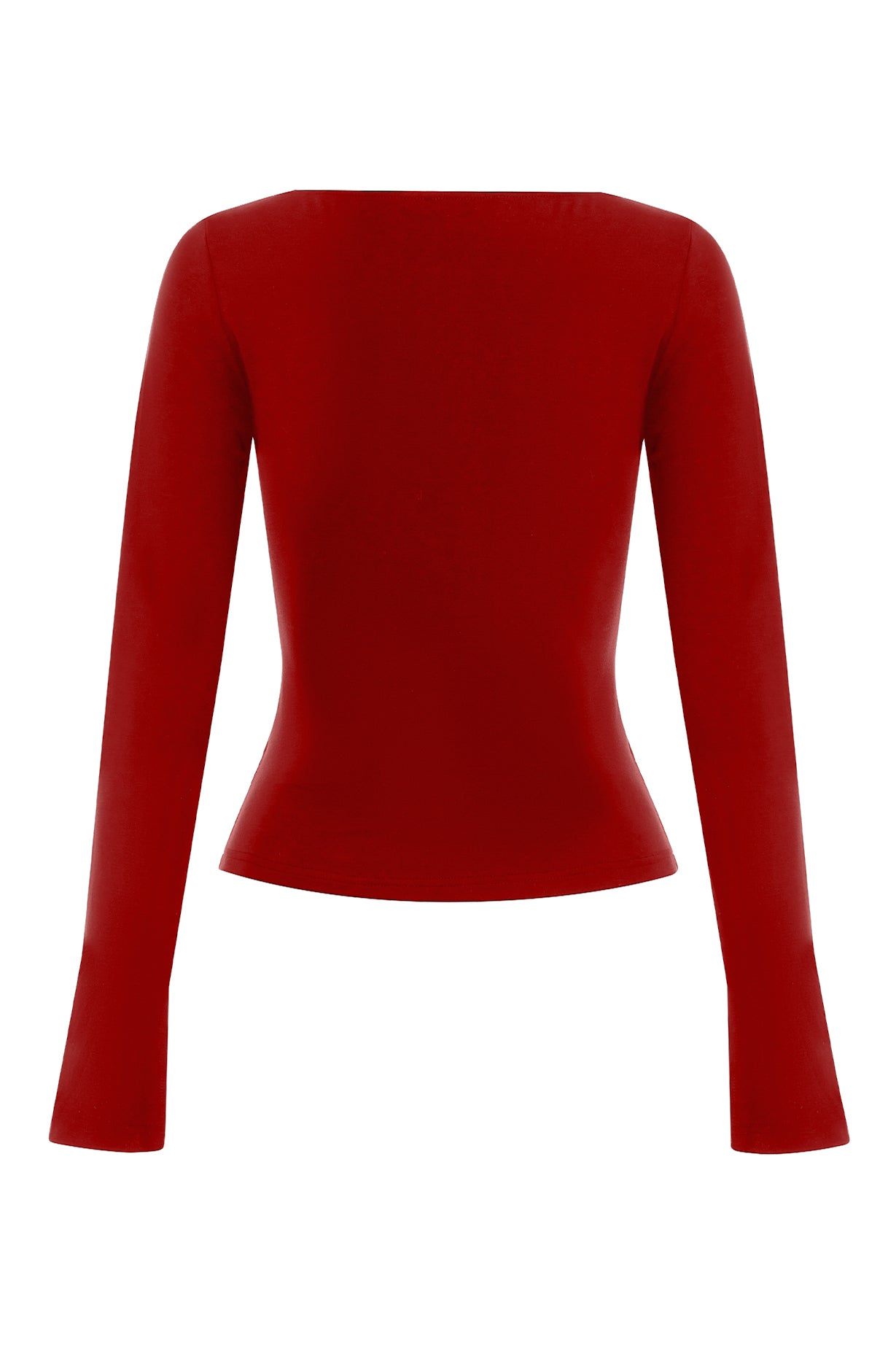 Button-Through Long Sleeve Top Rossa