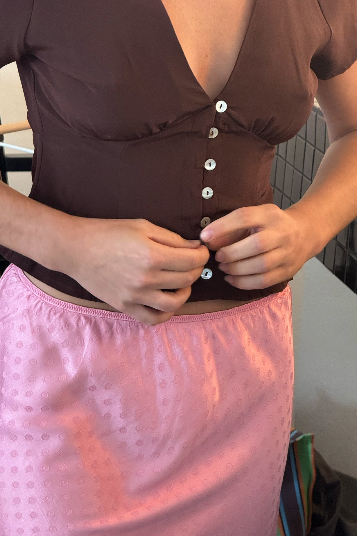 Cap-Sleeve Top Ciocco