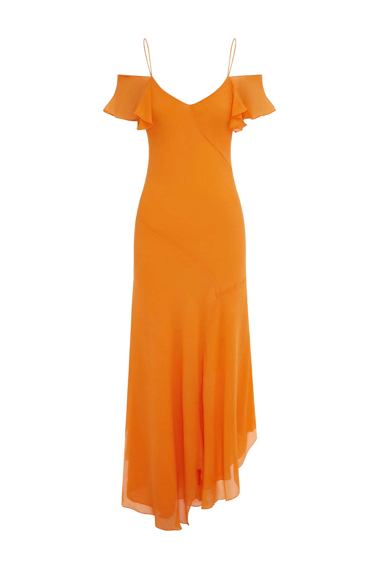 Flutter-Sleeve Dress Carota