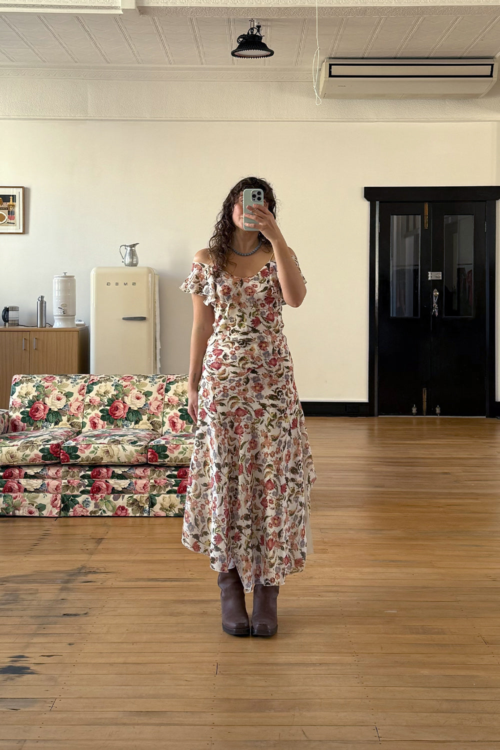 Flutter-Sleeve Dress Giardino