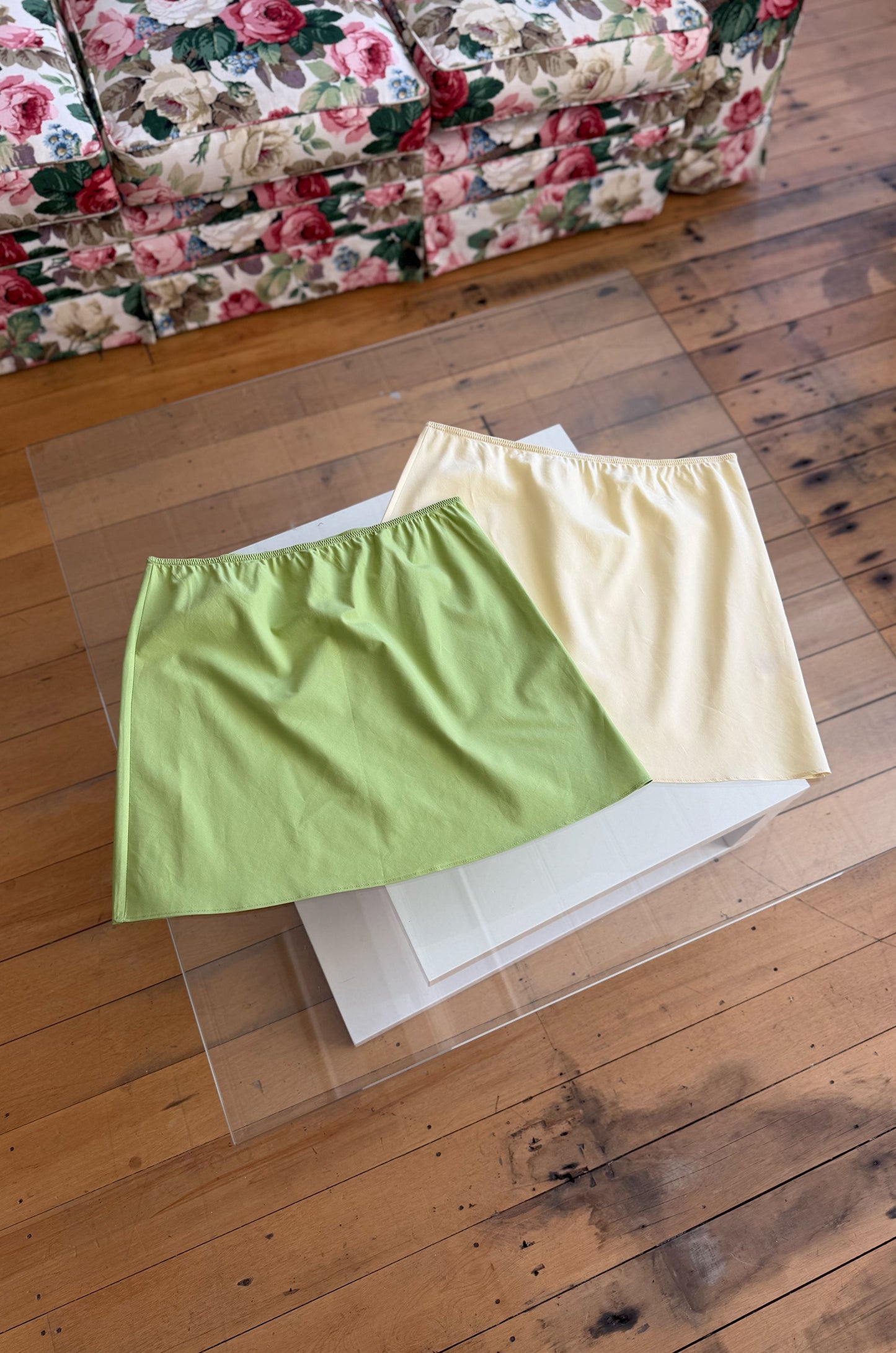Mini Slip Skirt Limone