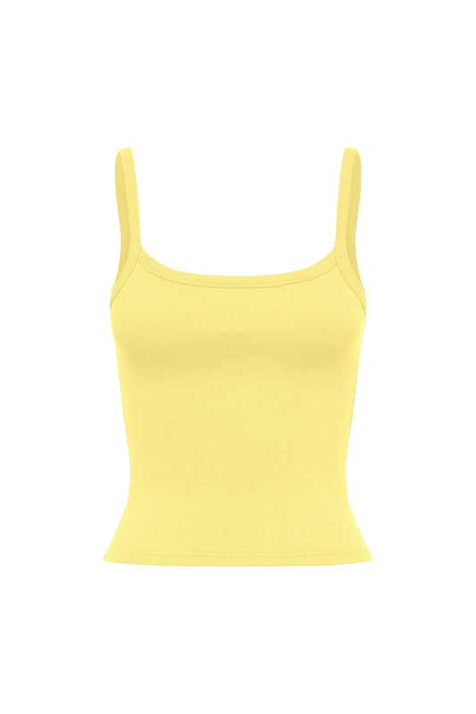 Ribbed Singlet Limone