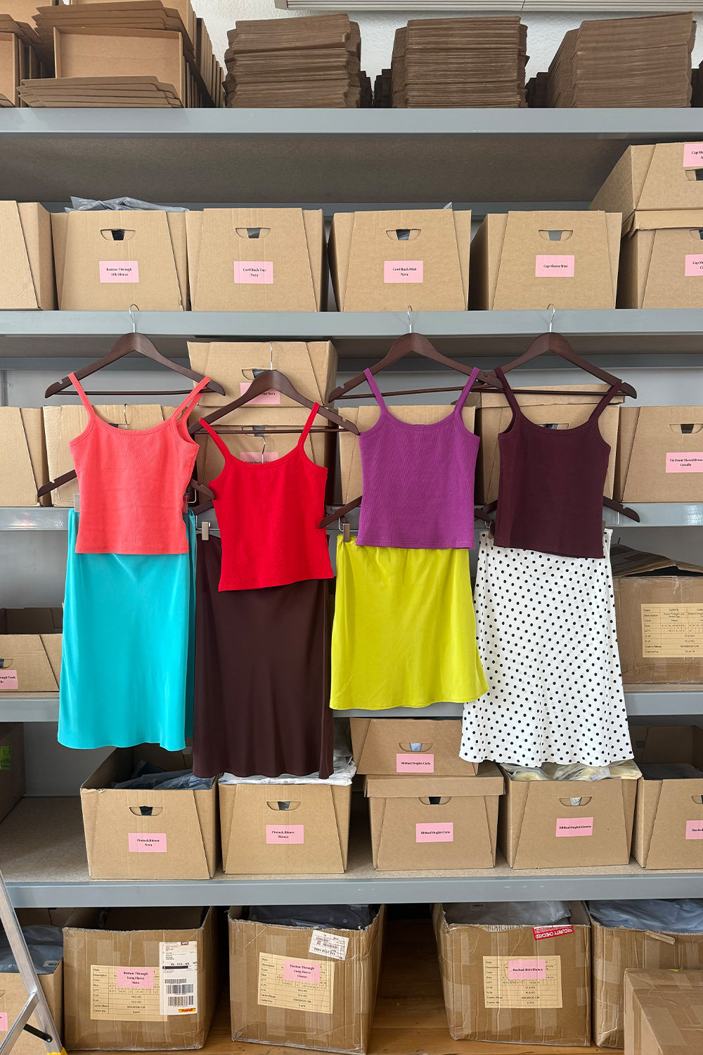 Bias Mini Skirt Chartreuse