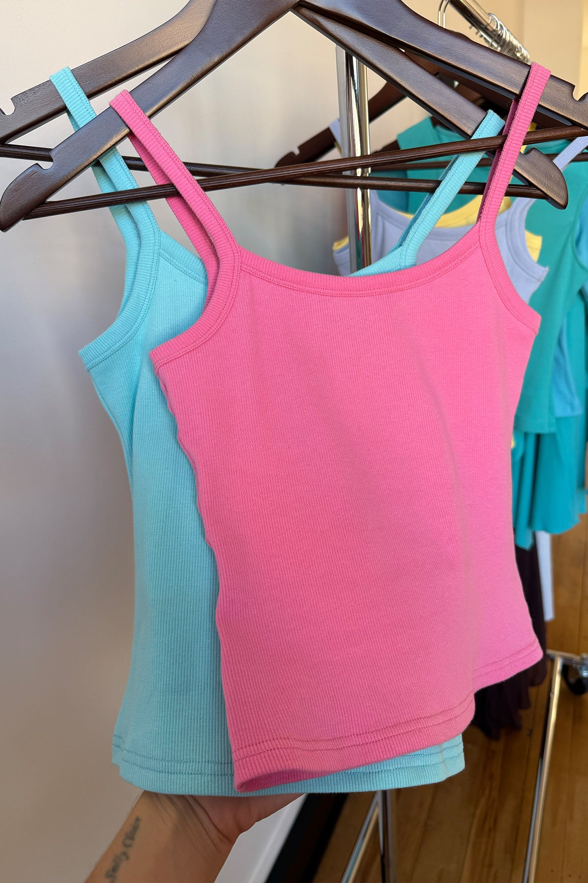 Ribbed Singlet Rosa Rosa