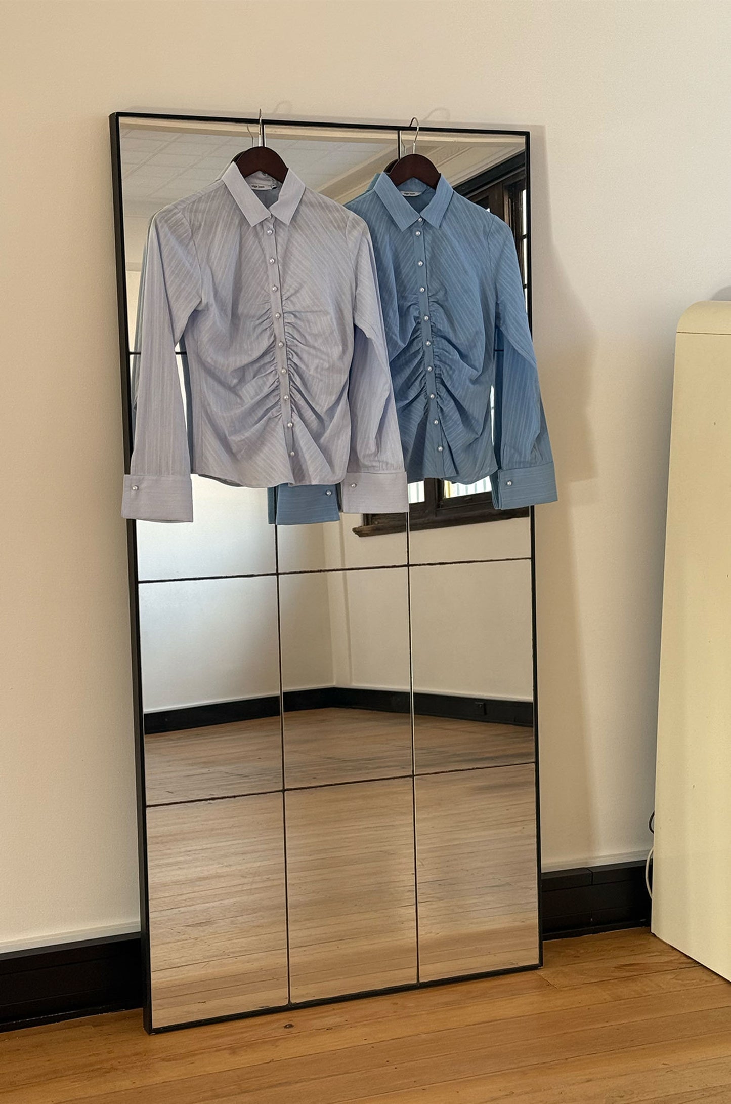 Ruched Front Shirt Azzurra