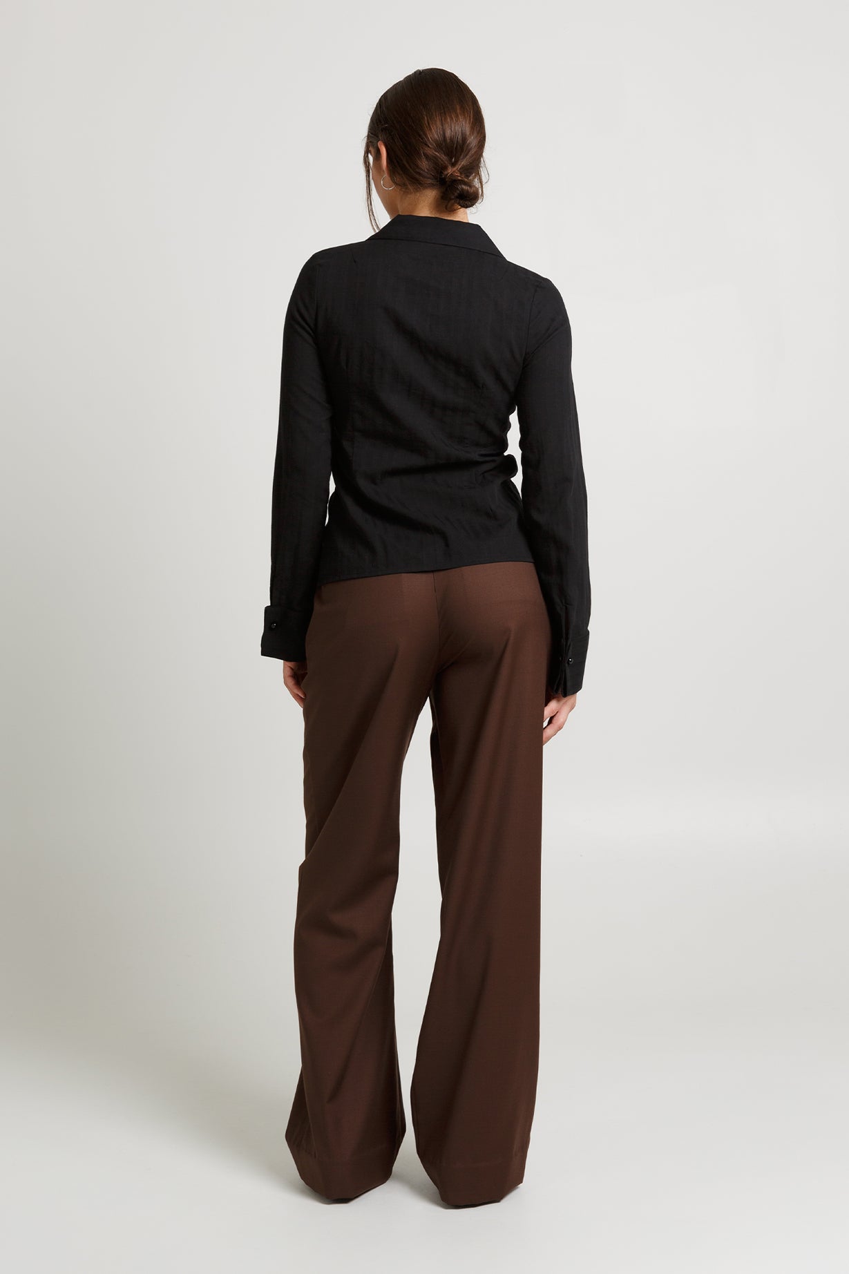 Ruched Front Shirt Nera