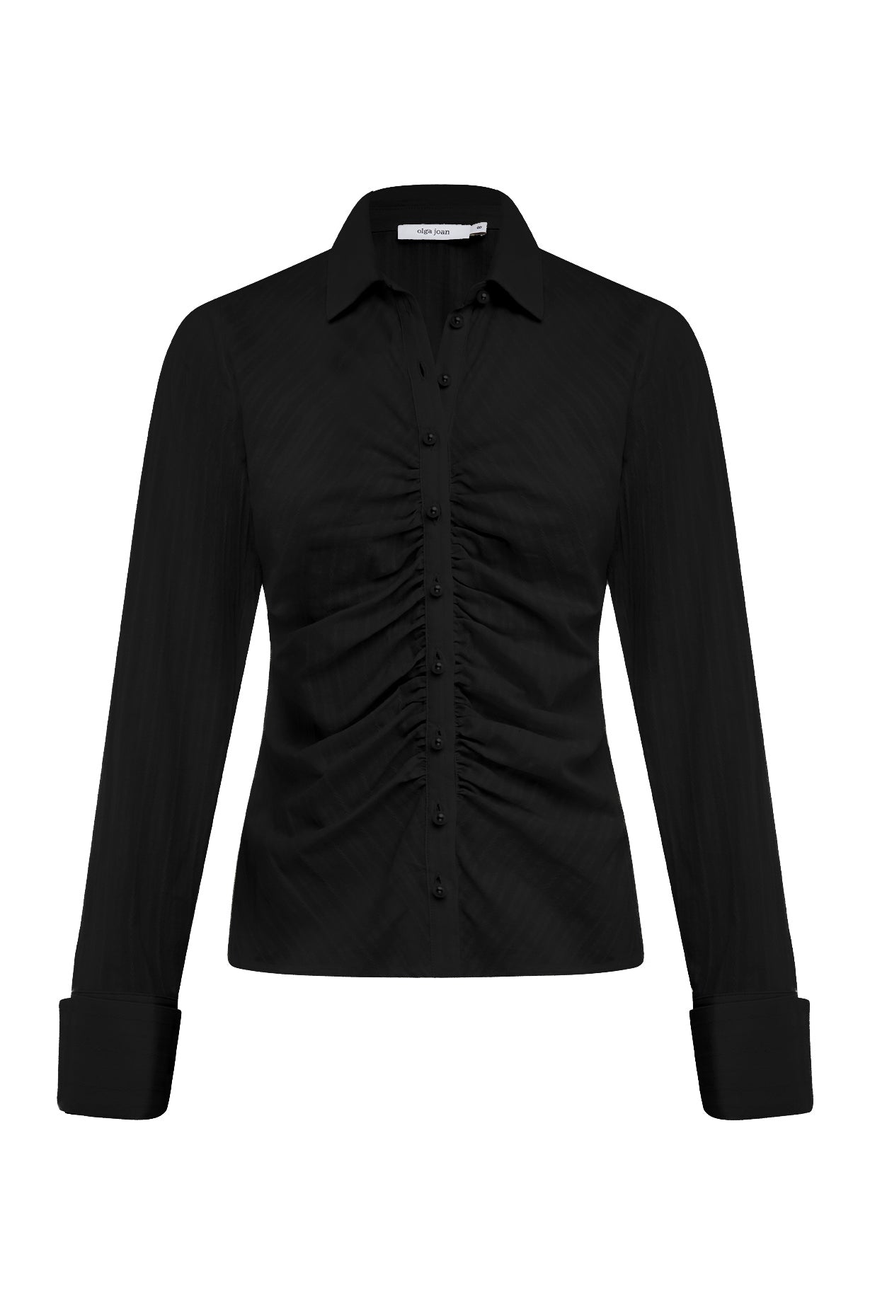 Ruched Front Shirt Nera