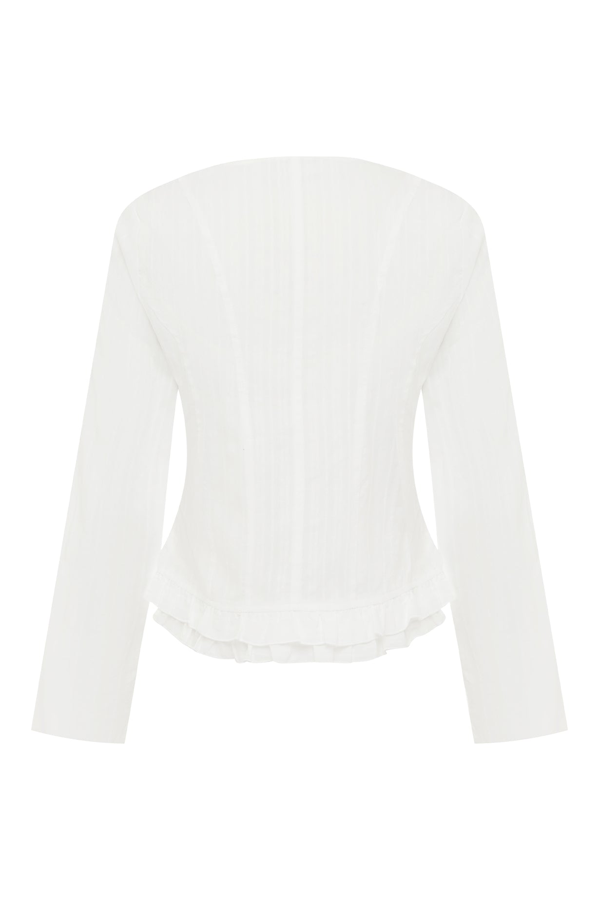 Ruffle-Hem Blouse Bianca