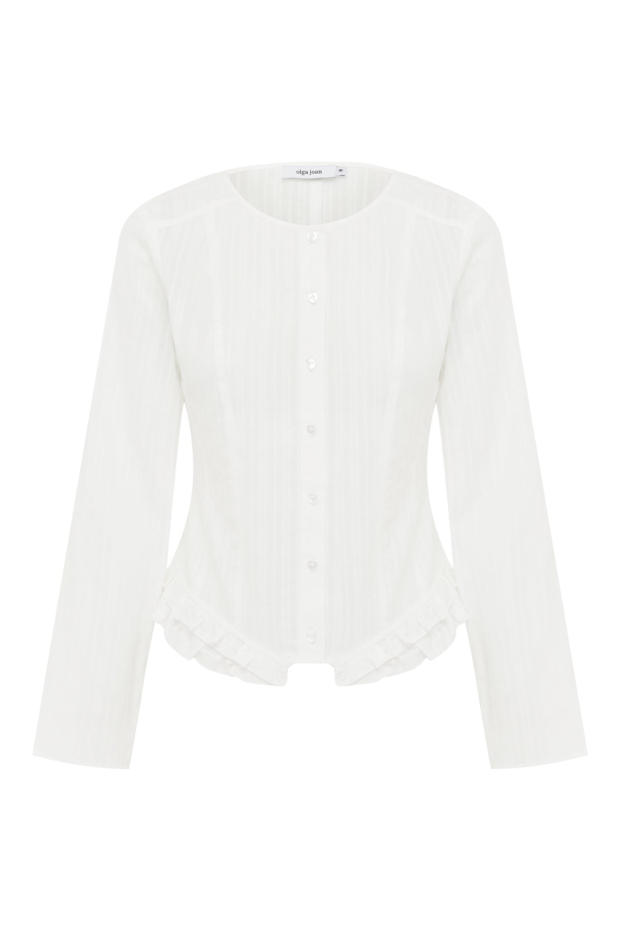 Ruffle-Hem Blouse Bianca