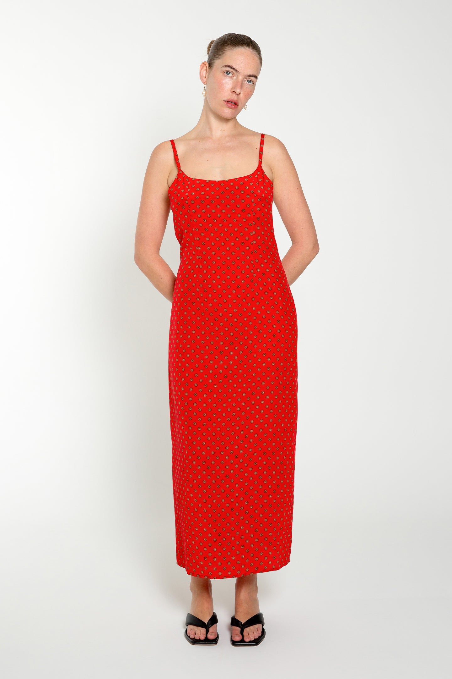 Straight-Cut Slip Dress Gia Rossa