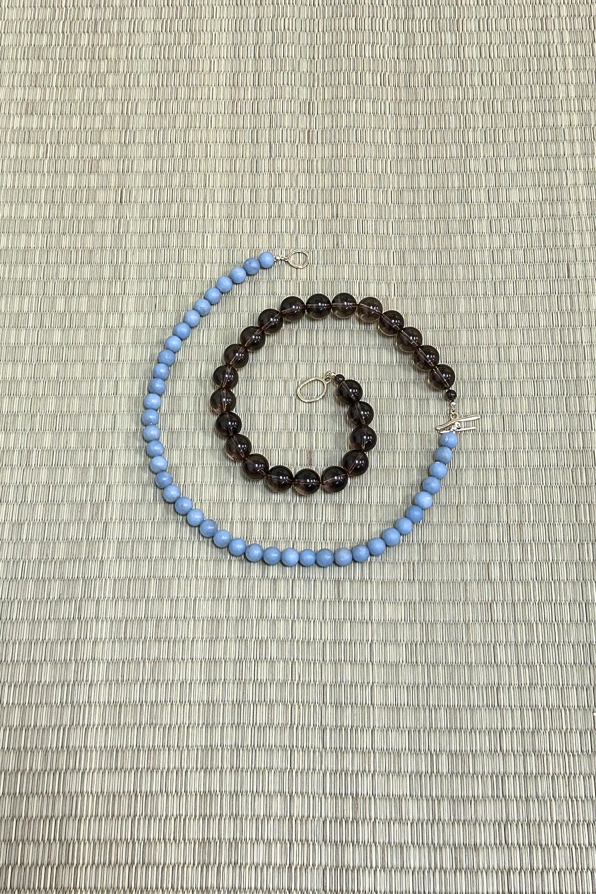 Olga Joan Sun Ray Necklace Smoky Quartz (L)