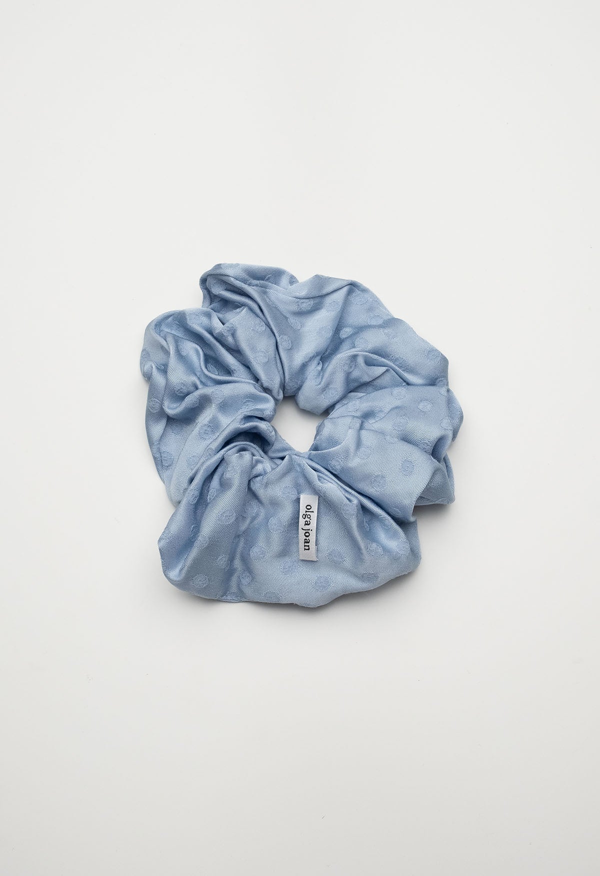 Oversized Scrunchie Jacquard Cielo